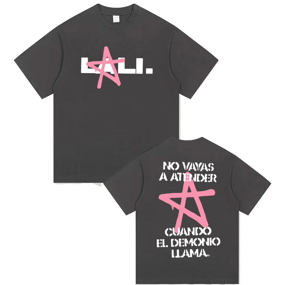 Lali Esposito Tour 2025 Summer Pink Graphic 100pure Cotton Printed Tshirt Men Women Clothing Aesthetic Fashion Retro Oversized