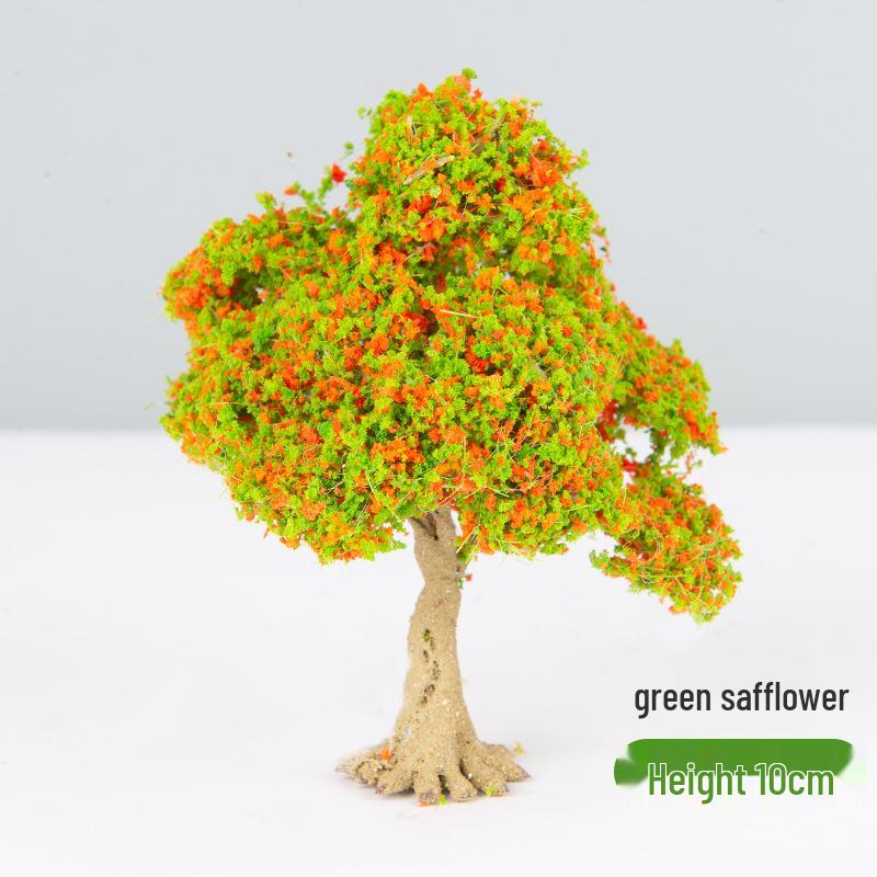 DIY Handmade Architectural Sand Table Model: Garden Scene with Micro Landscape Miniature Trees