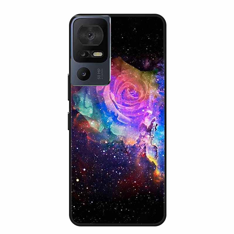 Чехол для телефона TCL 40 SE 40SE Coque Черный Силиконовый Мягкий Задний Чехол-Крышка Для TCL 40 SE Чехол Funda Для TCL40SE Capa 6.75" Оболочка