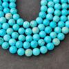 Красивые мятно-голубые магнезитовые бирюзовые бусины, круглые каменные бусины, свободные бусины, бусины размером 6 мм, 8 мм, 10 мм, нити бусинок длиной 14-15 дюймов.