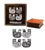 Printtoo коричневый деревянный резиновый штамп с изображением птицы, квадратные штампы для изготовления карт-2 x 2