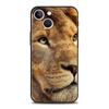 Luxury Phone Case For iPhone 15 14 11 Pro Max 13 12 XS X XR SE3 7 8 Plus Shockproof Black Tiger Lion Leopard Cover Funda