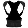 Лента для коррекции спины, пояс для силовых тренировок, корректор горба, сидя, черный, M