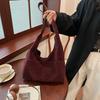 MOODS 2-IN-1 Underarm Shoulder Bag Sets For Women Faux Suede Multi Pockets Large Capacity Shopper Tote Bag Latest Handbags