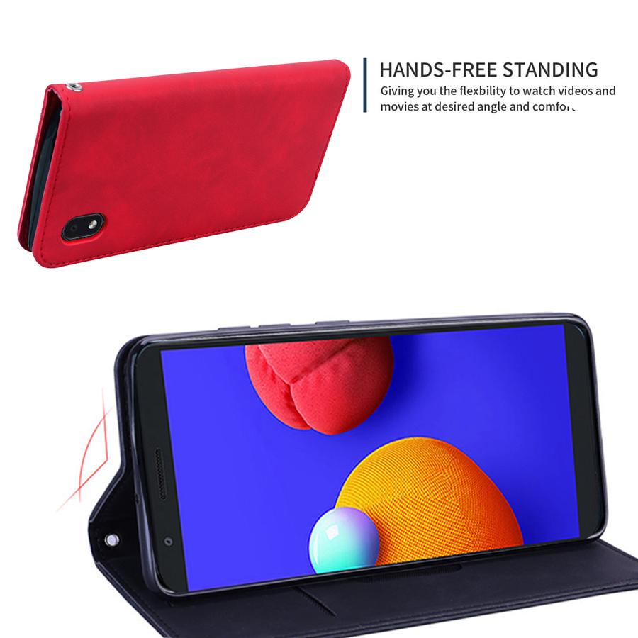 For A01 Galaxy Samsung Core Case Luxury Leather Wallet Flip Phone Cases On For Samsung A01 A 01 A01core Sma013f Magnetic Book Cover Fundas Coque Capa