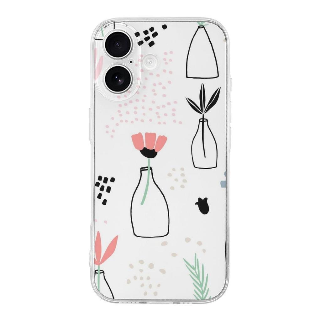 1 Pack For Iphone 17/17Air/17Pro/17ProMax Transparent TPU Anti-Slip Protective Case With Cushion Corners, Lens Lip And Smooth Buttons