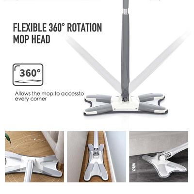 Плоская швабра X-типа. Швабра без рук. Плоская швабра для мытья. Легко скручивается. Запасной коврик из микрофибры. Бытовой кухонный ламинат из твердой древесины. Комплект швабры для влажной и сухой уборки.