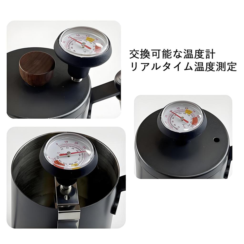SINGERTOP Термометр для капельной кофеварки, Термометр для кофе, Жидкостный термометр, На прищепке, Моющийся, 0-100°CЦельсийФаренгейт, для капельного пара, капельной кофеварки, молока