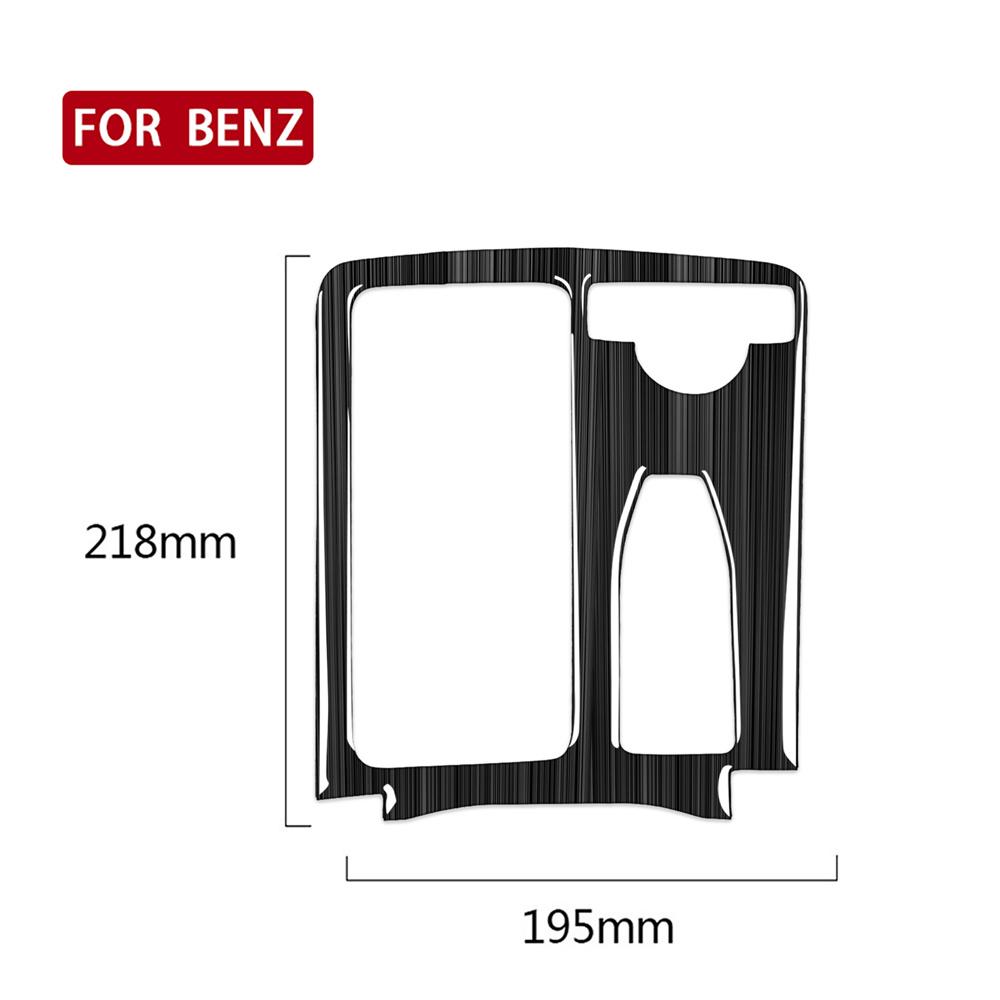 RHD Carbon Fiber Car Cup Holder Panel Cover Trim For Mercedes Benz C E Calss W20