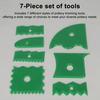 7 Pcs Pottery Clay Foot Shaper Pottery Art Trimming Tools Clay Scrapers Ceramic Sculpting Tool for Beginners Professionals