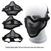 V1 Double Band Outdoor Half Face Steel Mesh Wargame Protective Mask