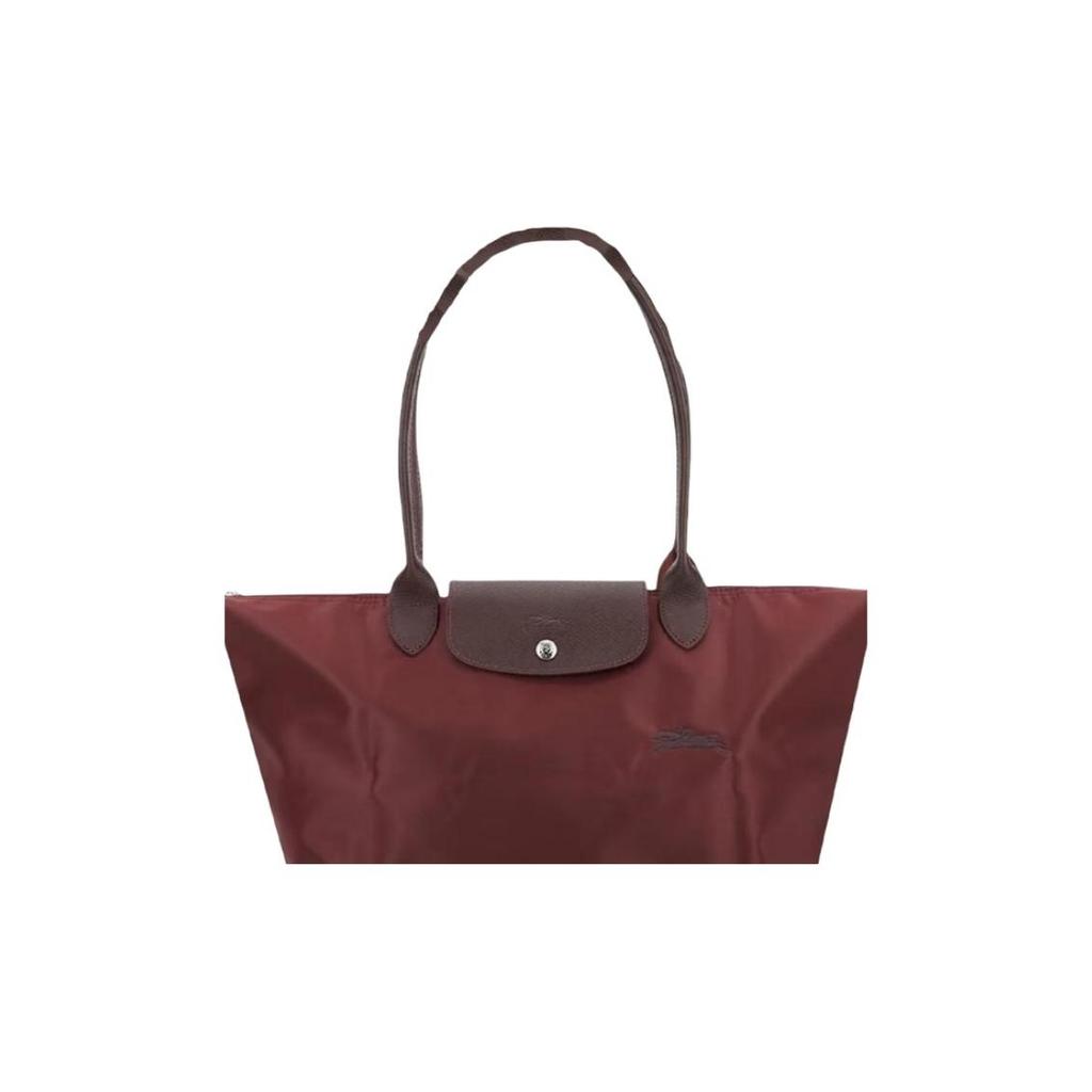 Longchamp Le Pliage Дизайн Логотипа Бренда Нейлоновая Сумка-тоут для Покупок Ручная Сумка на Плечо Большая Женская сумка-тоут Гранат 1899919P98
