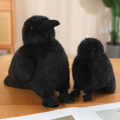 Симуляция Кукла Черный Ворон Плюшевая Игрушка Кукла Детская Подушка для Сна Подарок Кукла для Хватайки
