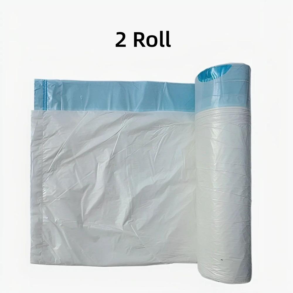 2 Roll Portable Drawstring Trash Bags 45x50cm Large Garbage Bag Durable Plastic Bag Household Use