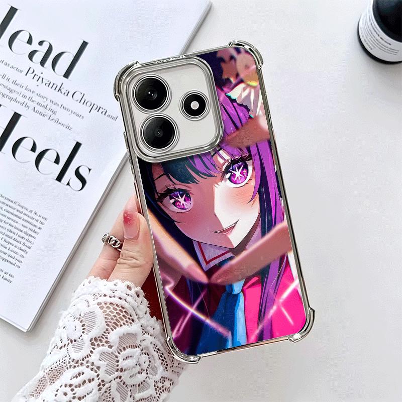 Мягкий чехол для телефона аниме Oshi No Ko для Xiaomi Redmi Note 14 15 Pro Plus 13 12 11S 11T 5G 10 9S 9 С покрытием Защита от падения Fundas