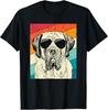 Retro Vintage English Mastiff with Sunglasses Dog Lovers Gift Unisex T-Shirt