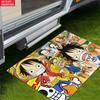 Chibi Anime Pirate Crew Doormat, Cute Cartoon Non-slip Floor Mat, Decorative Entrance Rug for Home Living Room Bedroom