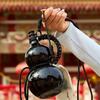 Стеклянная бутылка-тыква из искусственного фарфора - Портативная, с герметичной крышкой, для сока, молока, чая, кофе, фруктового вина