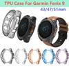 Мягкий чехол TPU для Garmin Fenix 8 51MM 47MM 43MM защитный чехол TPU Half Cover для смарт-часов защитная оболочка