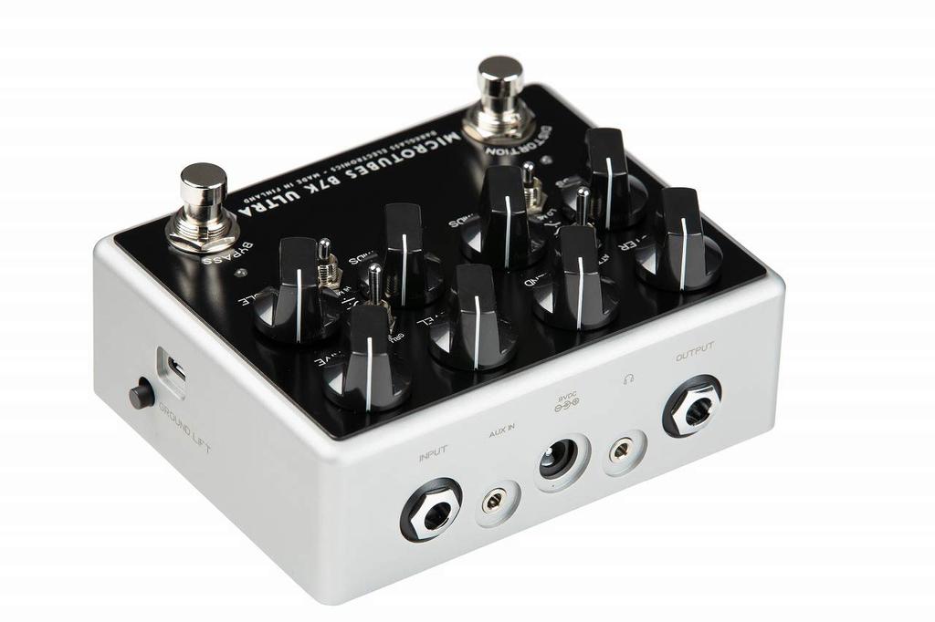 Darkglass Electronics Darkglass Electronics Эффекторный басовый вход AUX, оборудованный моделью Microtubes B7K Ultra V2 с входом AUX Overdrive/Preamp []