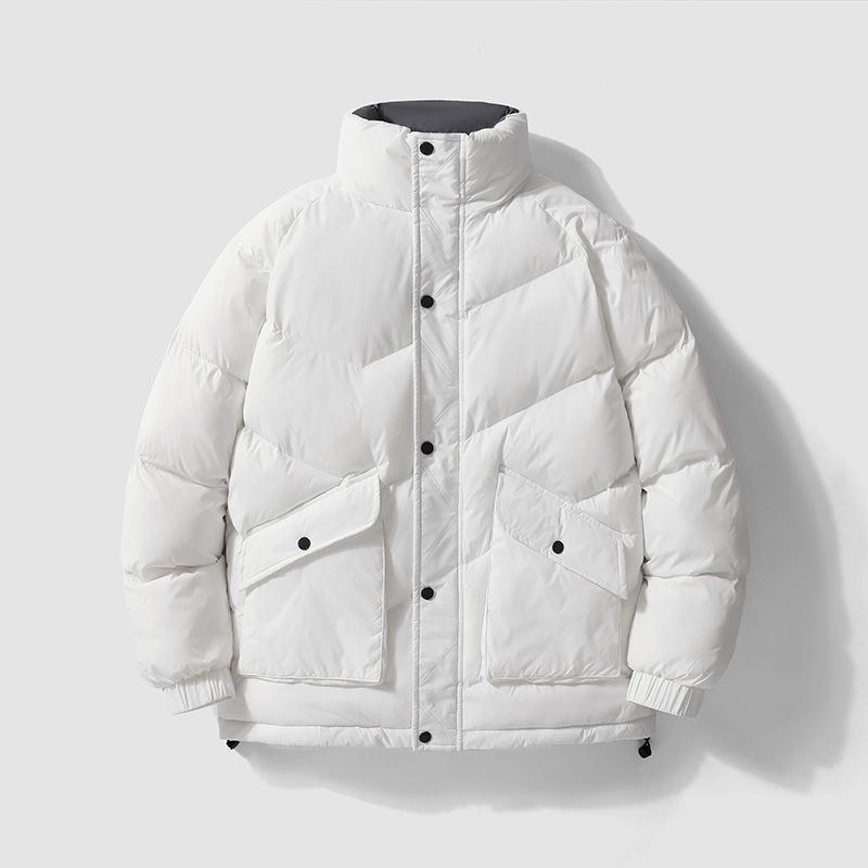 Хлопковая куртка мужская зимняя куртка повседневная корейская версия осень зима короткая хлопковая куртка зимняя свободная хлопковая одежда