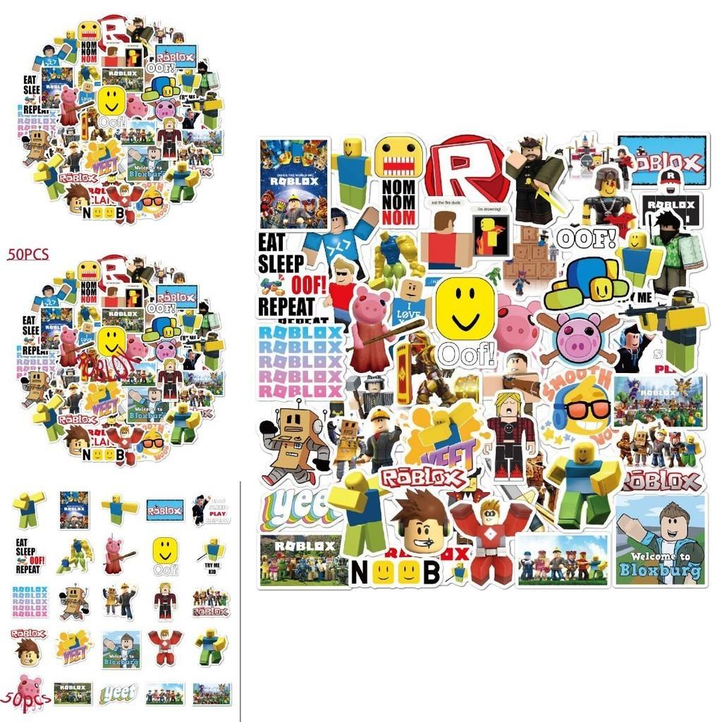 50 шт. Разноцветные водонепроницаемые стикеры Roblox для DIY ноутбука, скейтборда и багажа