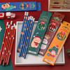Supplies Xmas Drawing Sketch Pen Set with Eraser Wood Pencil Christmas Standard Pencil HB Pencils