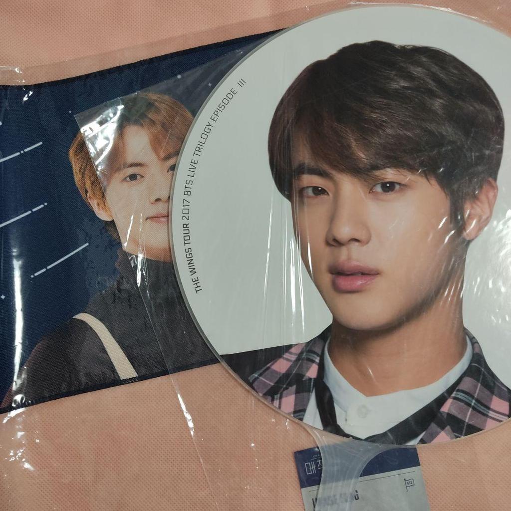 [USED] JIN BTS WINGS Fan MAGIC SHOP MS Flag