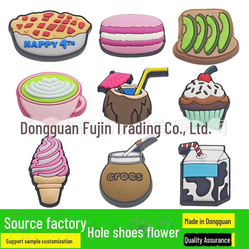 "Flower and Food Series Shoe Charms for Crocs"