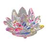 Trendshome Artificial Quartz Crystal Lotus Flower Figurine Wedding Party Decor Souvenir