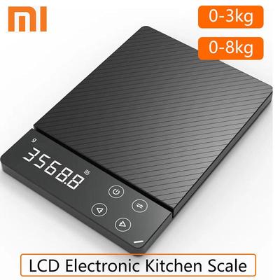 Youpin DUKA ES1 0-3 кг бытовые цифровые электронные весы с ЖК-дисплеем, многофункциональные электронные весы для еды с HD-подсветкой для кухни