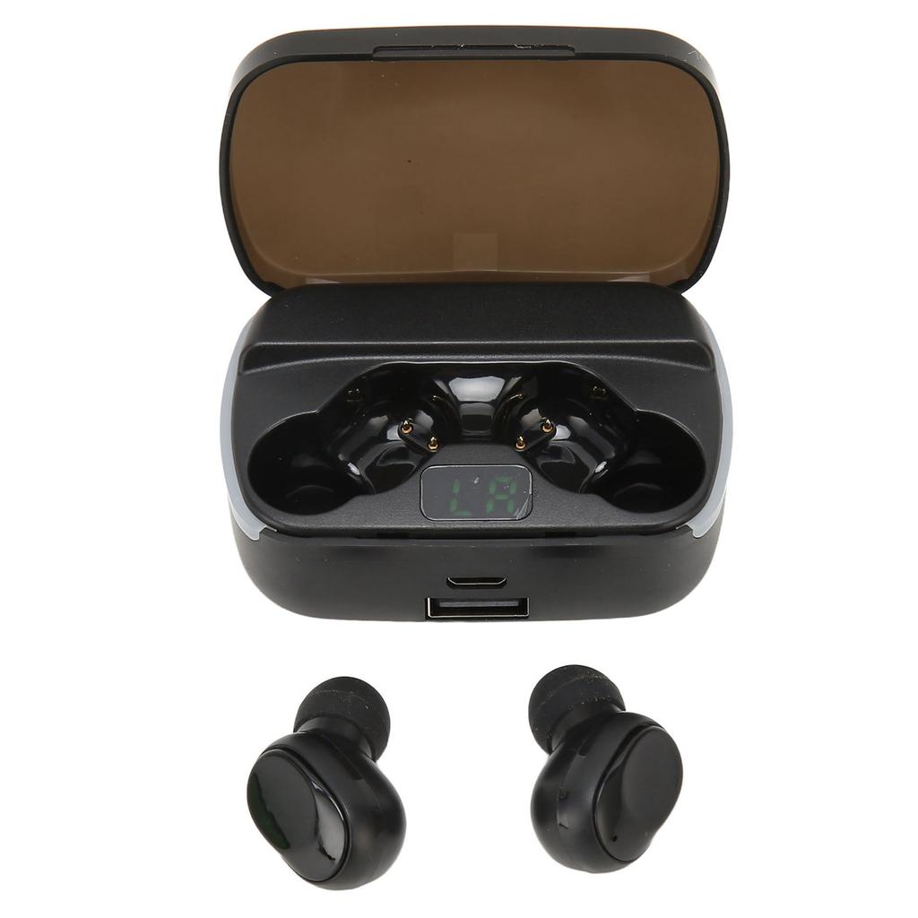 Wireless Earbuds IPX7 Waterproof Heavy Bass Noise Cancelling Mini Bluetooth 5.3 Headphones with