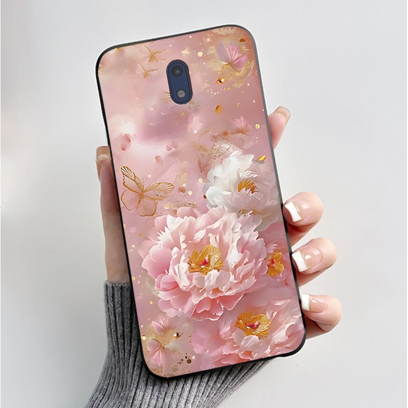 For Nokia 3 Case For Nokia 3.1 Phone Case Luxury Fashion Butterfly Flowers Soft Slim Black Silicone Back Cover for Nokia3 Casing