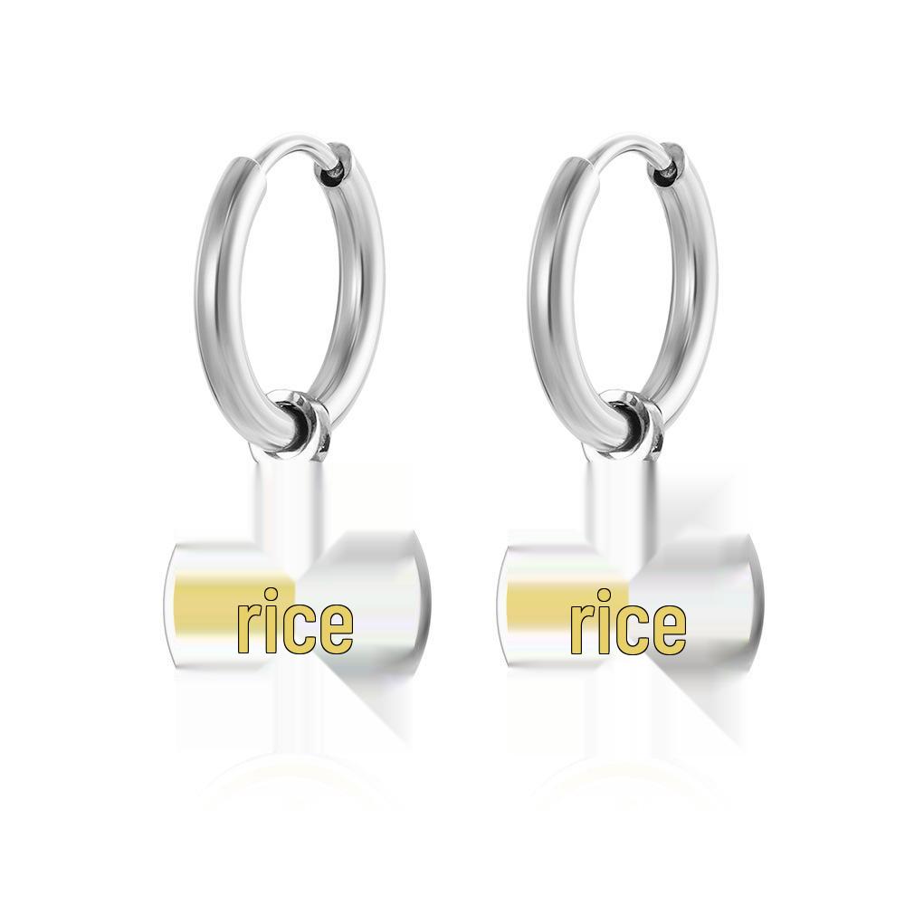 Niche Creative Lemon Slice Summer Earrings - Versatile Stainless Steel Fruit Hoops for Women