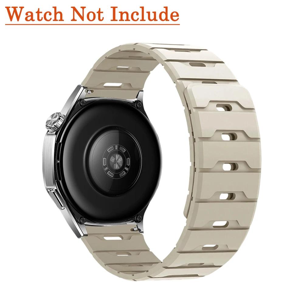 18мм 20мм 22мм Силиконовый ремешок для Huawei Watch GT6 GT5 6Pro GT4 46мм Магнитный ремешок для Samsung Galaxy Watch 7 6 5 4 Classic 5Pro