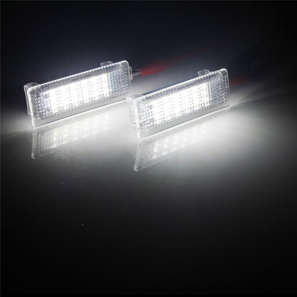 ANGRONG White 18 SMD LED Car Door Trunk Courtesy Luggage Light Lamp For BMW E60 E61 E63 E64 E81 E87 E90 E91 E85 E89