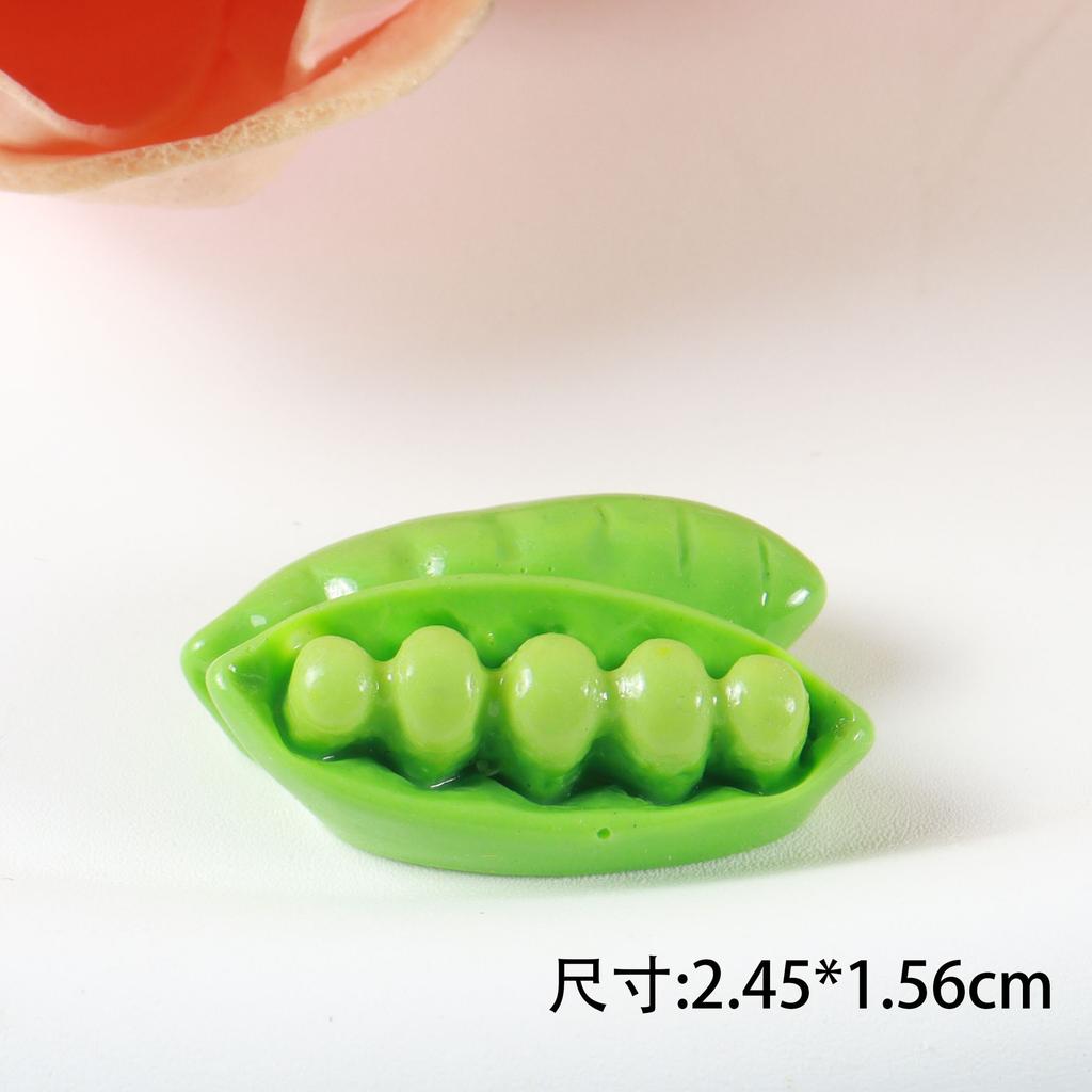 5 шт. искусственные фрукты смоляные украшения мини еда овощи кончики пальцев мини поделки своими руками заколки для волос чехол для телефона смоляные аксессуары