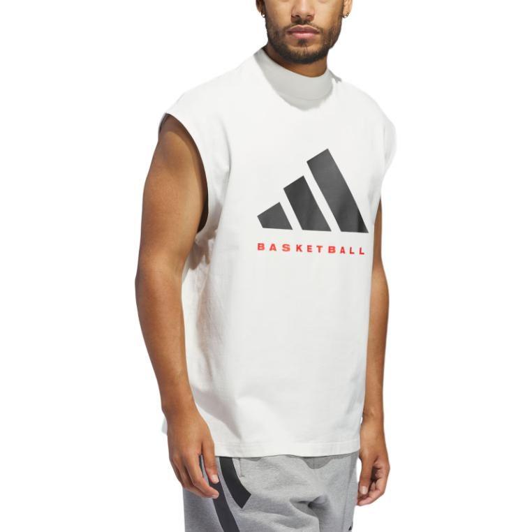 adidas Баскетбольная майка унисекс белая IW5648