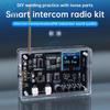 DIY-комплект FM-радио с функцией рации, 0,96-дюймовый OLED-экран, беспроводная интерком-связь, FM-радио, практика пайки, россыпные детали