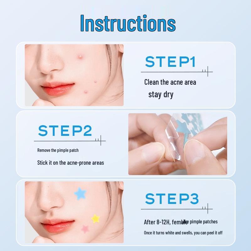 Ультратонкие водостойкие гидроколлоидные пластыри от прыщей горы Чанбай - Цветные и милые, 40 шт. для удаления акне и черных точек