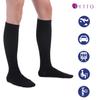 Fytto Compression High Socks with Graduated Compression Business Reduces 1067 M Men's Socks, Design, Socks, Swelling, Black,