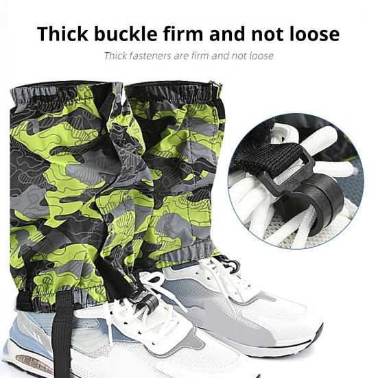 1 пара зимних гетр, эластичные регулируемые, для мужчин и женщин, для походов, скалолазания, охоты, катания на лыжах, защита от песка, защита для ботинок, чехол для защиты от снега