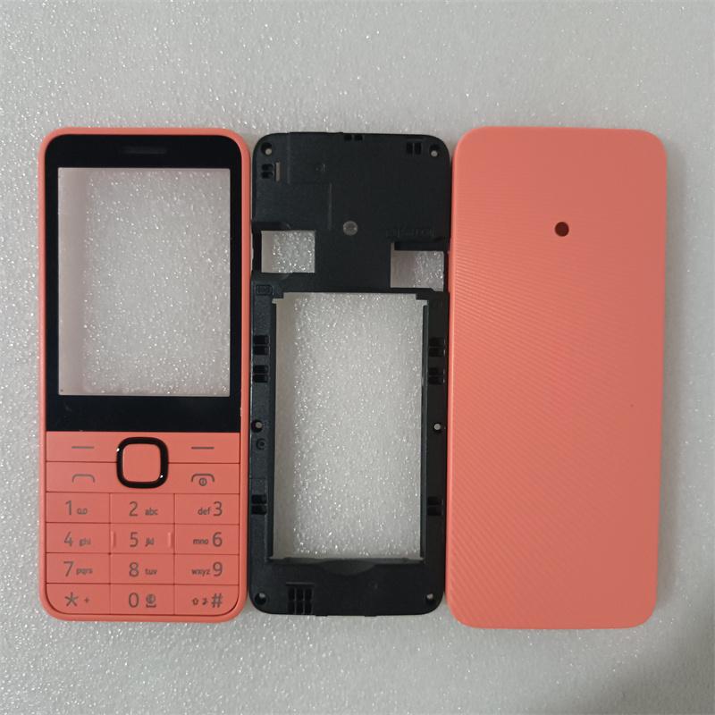 Для Nokia 220 4G 2024 Полный Комплект Корпуса Мобильного Телефона + Английская Клавиатура Запчасти для Ремонта