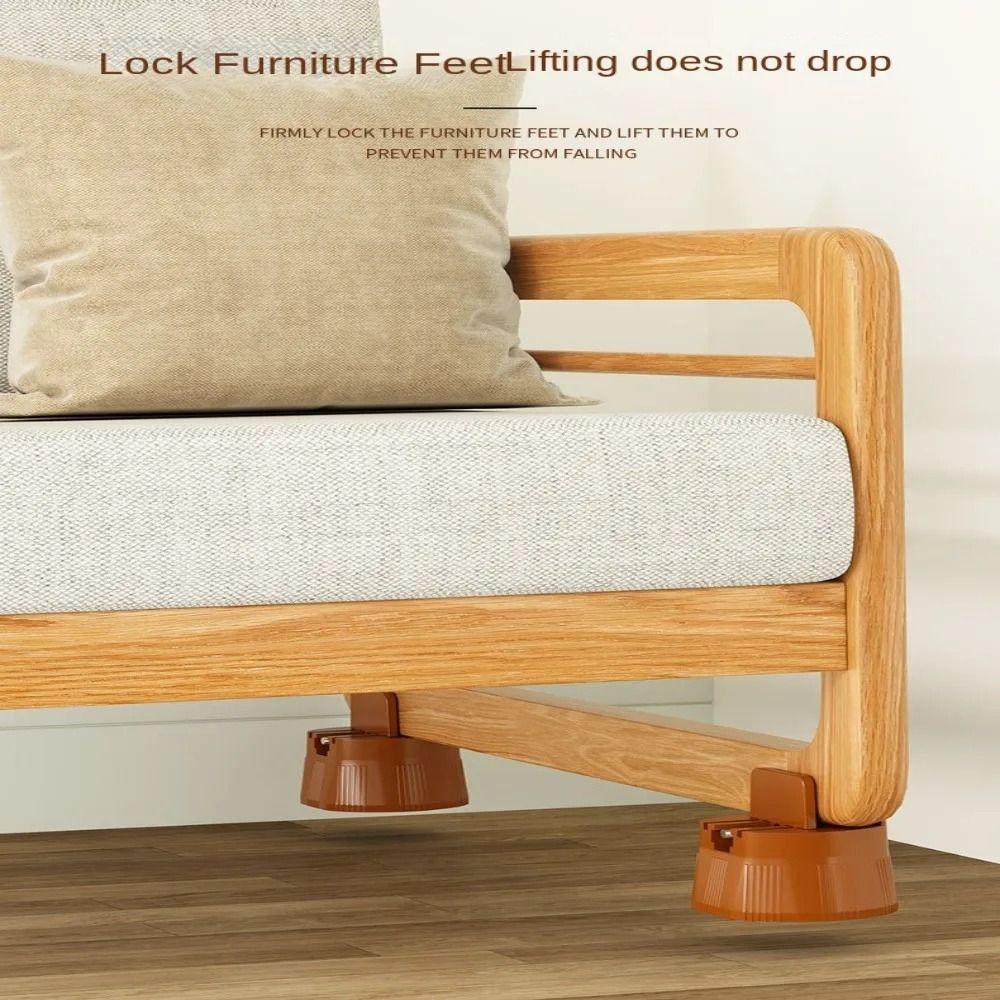 Heavy Duty Bed Cushion Chair Risers Lift Furniture Bed Elevator Blocks Leg Lift Non-slip Pads Sofa