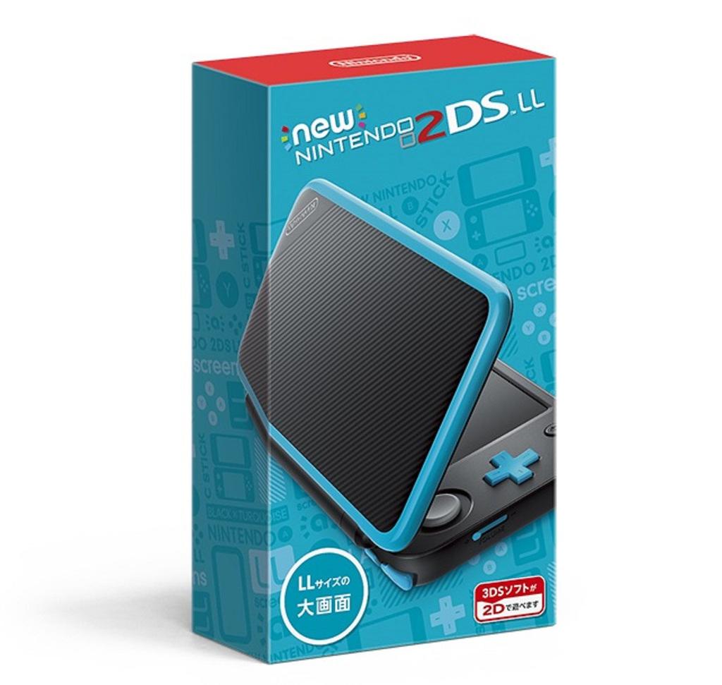Новая Nintendo 2DS LL Черный x Бирюзовый
