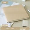 Thickened Leather Square Notebook, Handbook, Student Diary, Girl's Notepad, Travel Journal, Blank/grid Inner Pages, 100 Sheets 200 Pages