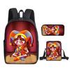 THE AMAZING DIGITAL CIRCUS Backpack Set of 3 Large Capacity School Bookbag Travel Daypack for Kids Teens Adults