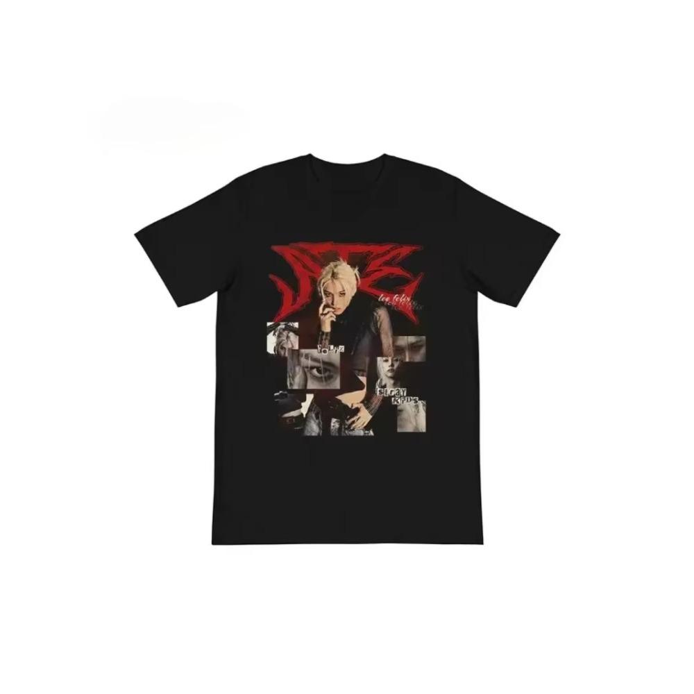 Феликс Ли Лонгфу Stray Kids Футболка с коротким рукавом Хлопковая ТИШКА Уличный Инста Корейское издание Свободная Мужская и Женская Горячие Товары Лето