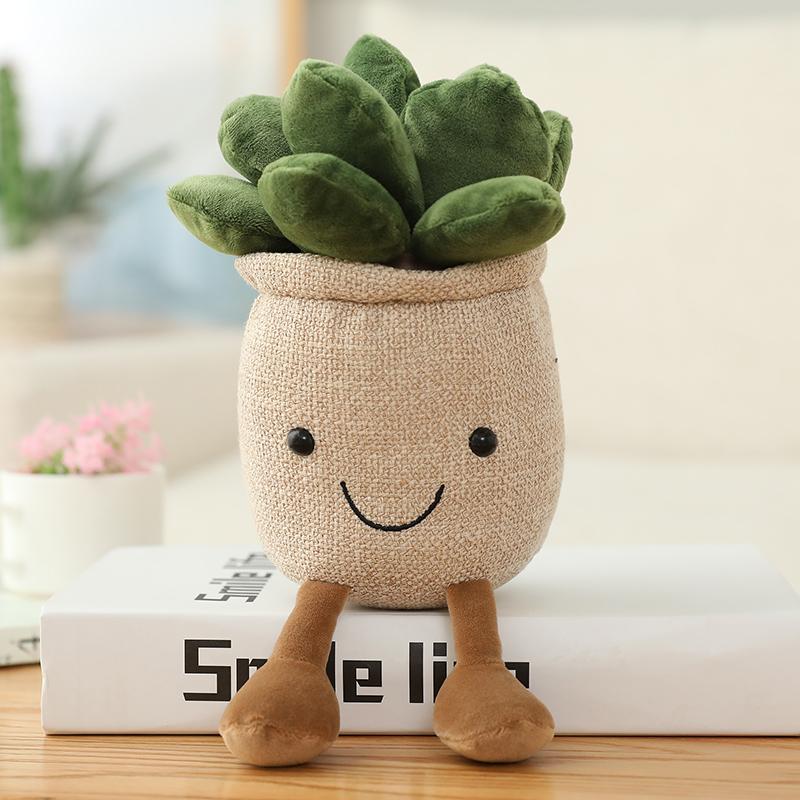 New 35 /25cm Lifelike Tulip Plush Toys Stuffed Soft Plants Bookshelf Decor Doll Creative Potted Flowers Pillow For Girls Gift