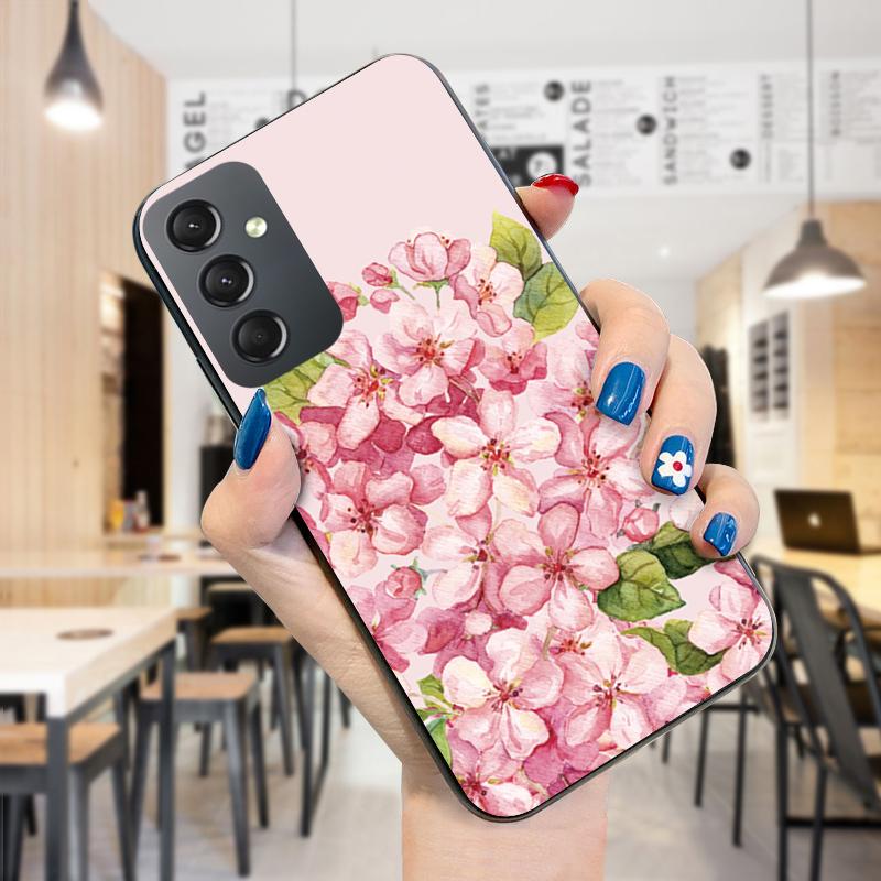 Роскошный чехол для телефона с цветочным узором для iPhone 11 13 Samsung Galaxy A51 A12 Xiaomi POCO Redmi 10 10C, мягкая задняя крышка из ТПУ